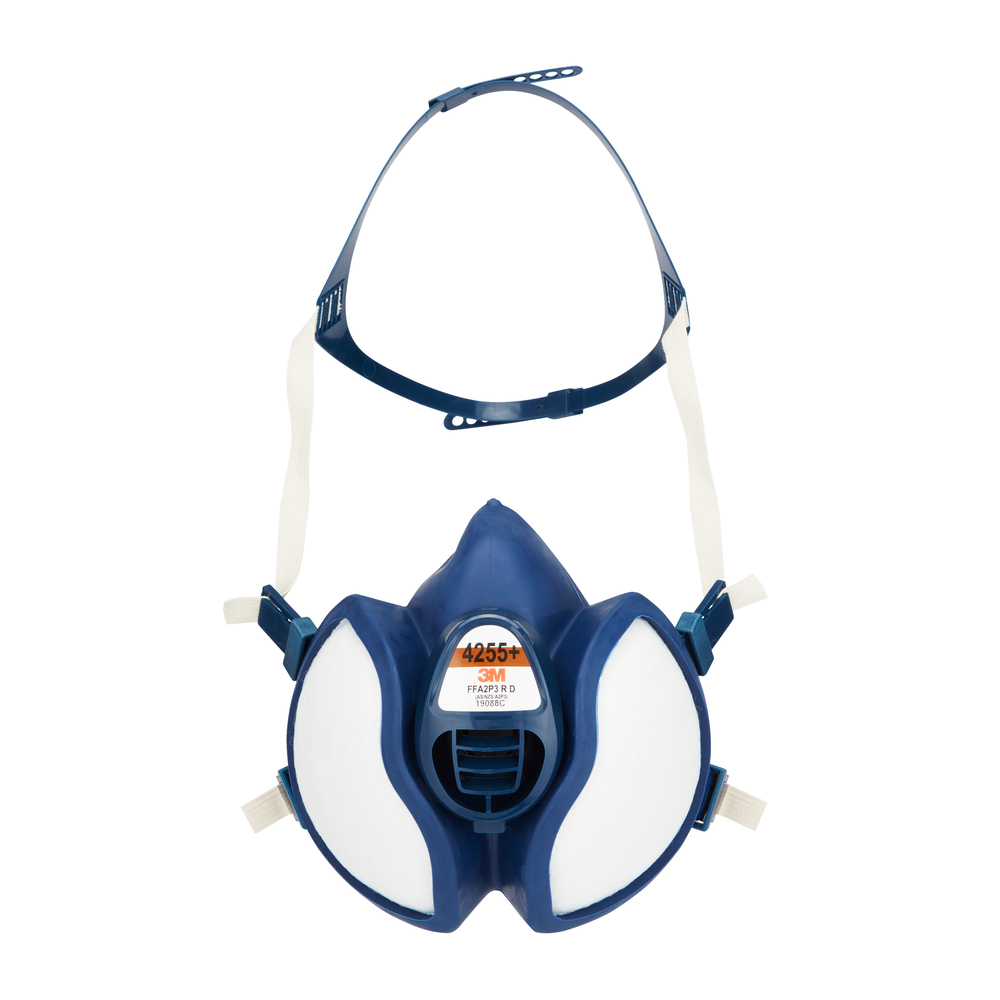 Demi-masque réutilisable sans entretien A2 P3 4255+ blanc/bleu - 3M - 4255N10 00