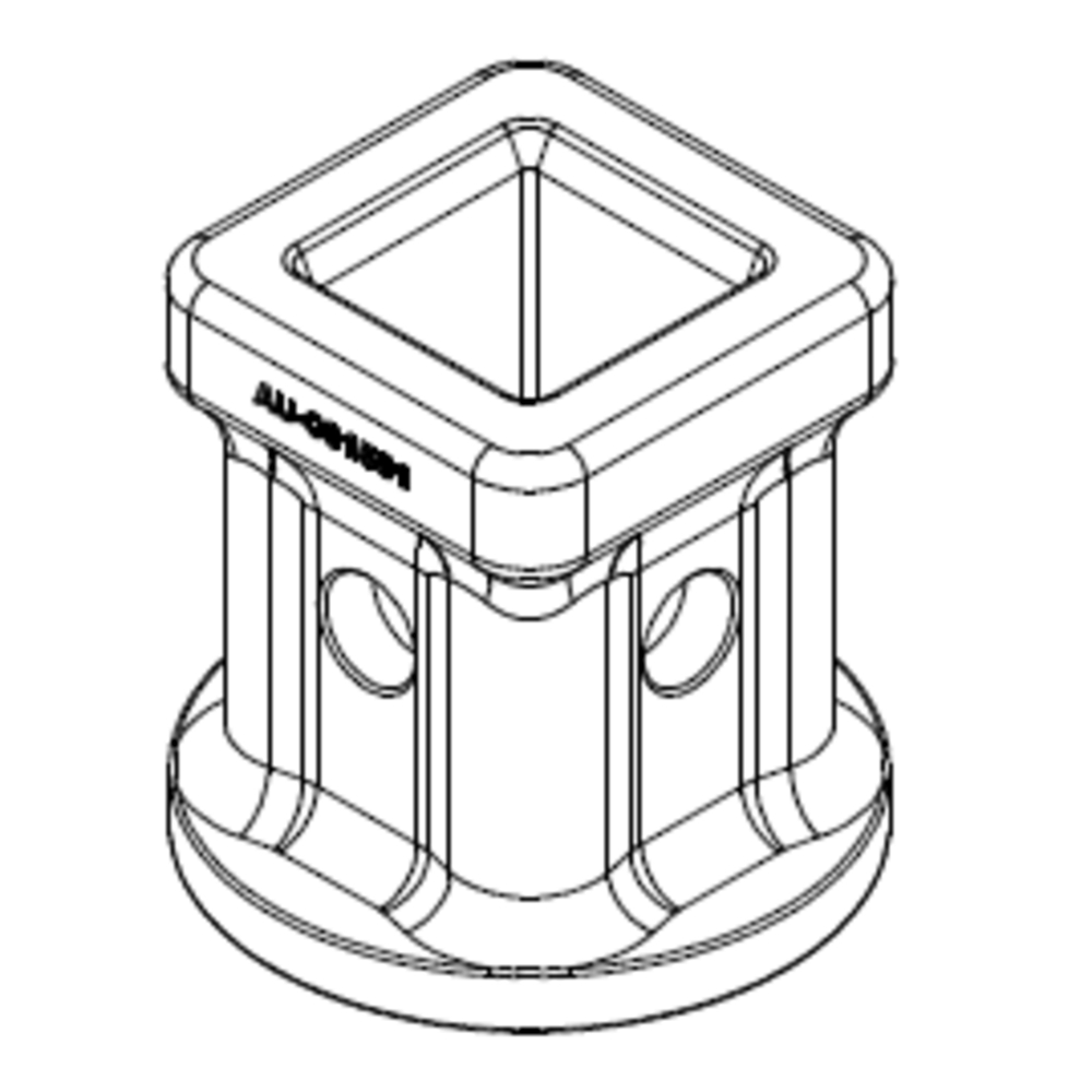 EMMANCHEMENT A SOUDER DIGGA CARRE 57MM AU-001581