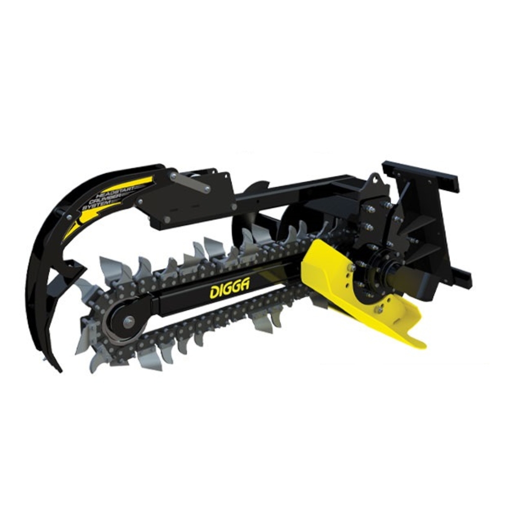 Trancheuse de sol DIGGA BIGFOOT profondeur max 900mm - largeur de tranchée 100mm  - BFT000013