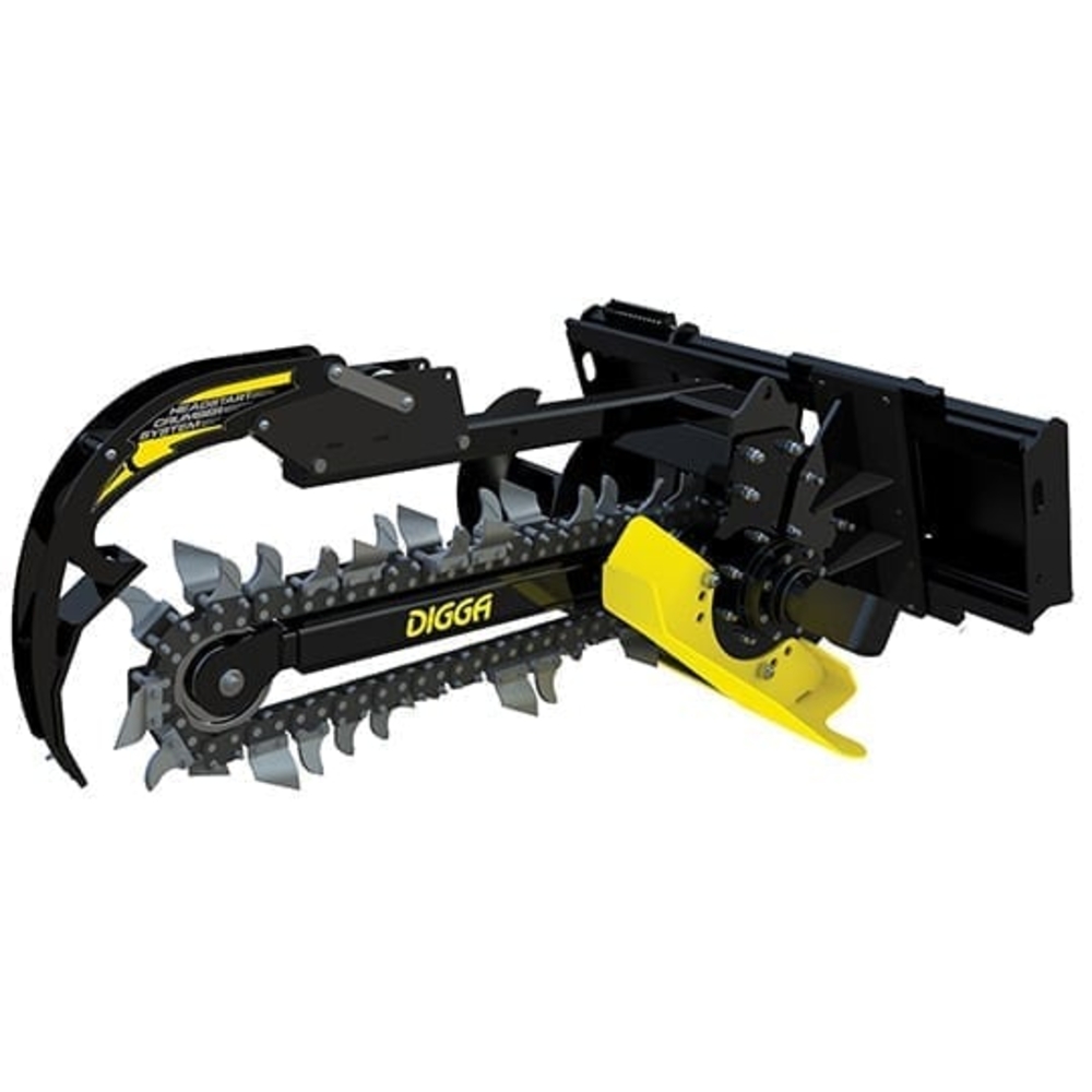 Trancheuse de sol DIGGA BIGFOOT profondeur max 900mm - largeur 150 mm - chaine COMBO pour sol difficile - BFT000017