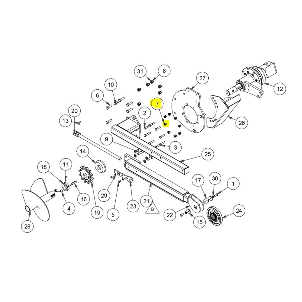 ECROU FA-000090 MINI TRANCHEUSE BIGFOOT DIGGA