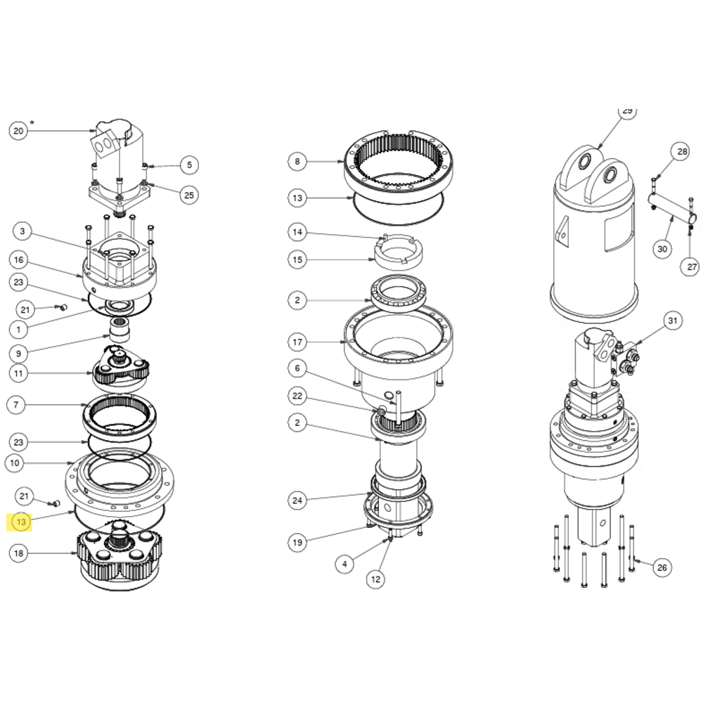 JOINT TORIQUE DIGGA GB-001469 POUR MOTOREDUCTEURS PD25 / PD30 / PD40 / PD50