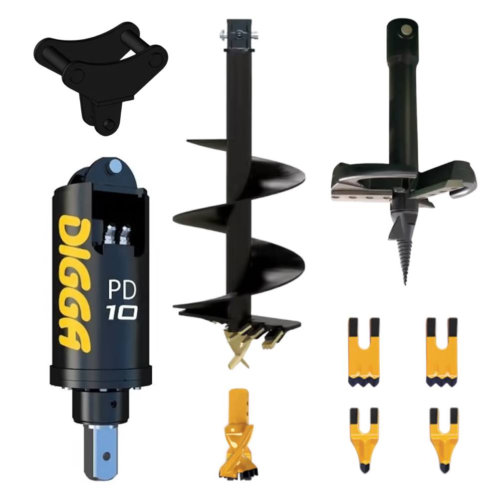 PACK DIGGA TARIERE HYDRAULIQUE PD10-5 PELLES DE 9 A 12 TONNES