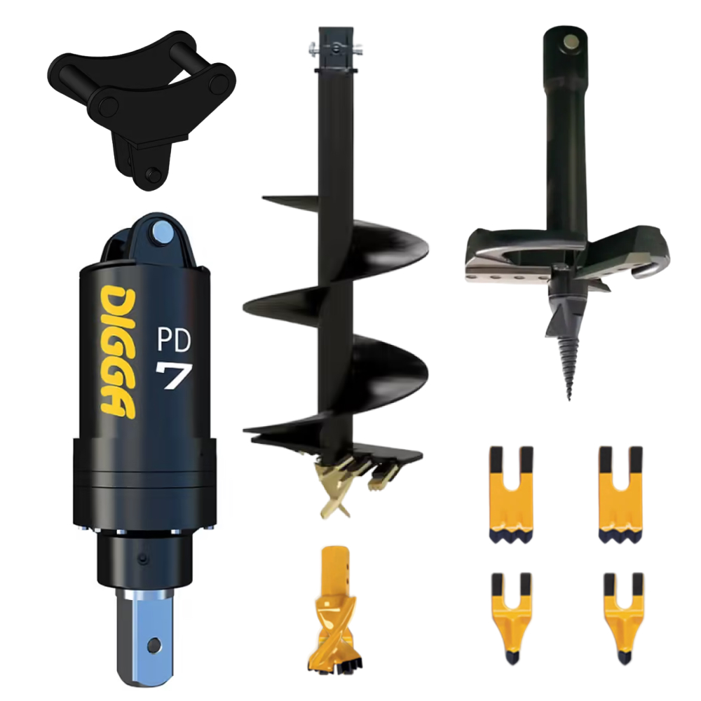 PACK DIGGA TARIERE HYDRAULIQUE PD7-5 PELLES DE 6 A 8 TONNES