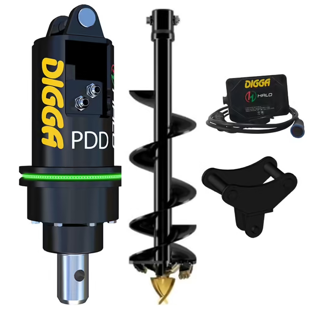 PACK DIGGA TARIERE HALO HYDRAULIQUE PDDH-2 AVEC VRILLE 100MM ET SUSPENSION