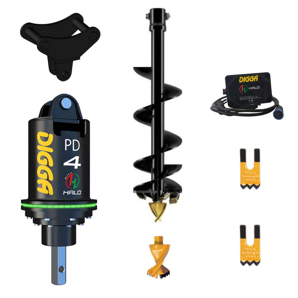 PACK DIGGA HALO TARIERE HYDRAULIQUE PDH4-2 PELLES DE 3 A 5 TONNES