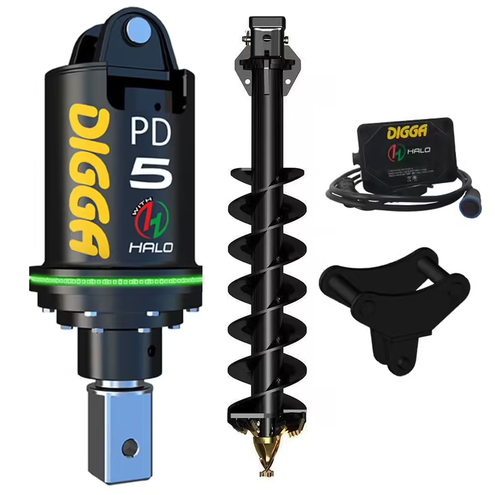 PACK DIGGA HALO TARIERE HYDRAULIQUE PDH5-5 AVEC VRILLE 250mm