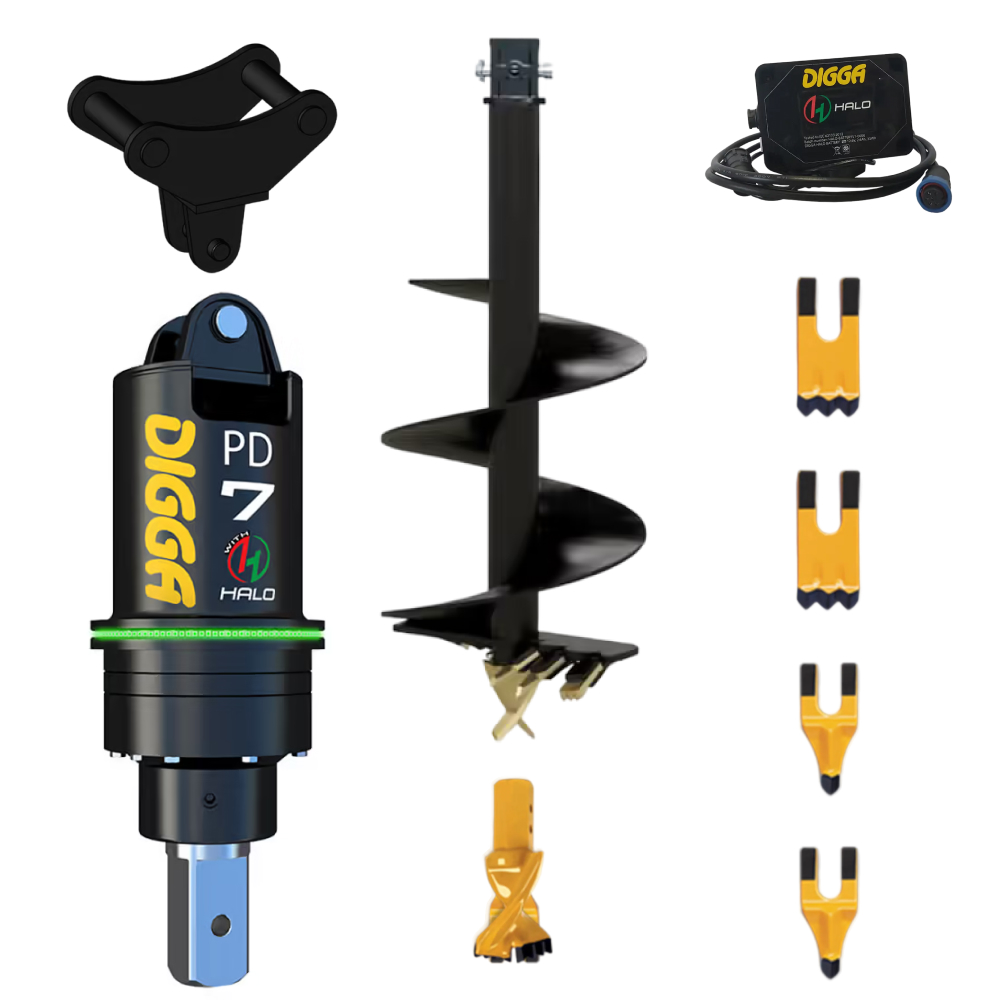 PACK DIGGA HALO TARIERE HYDRAULIQUE PDH7-5 PELLES DE 6 A 8 TONNES