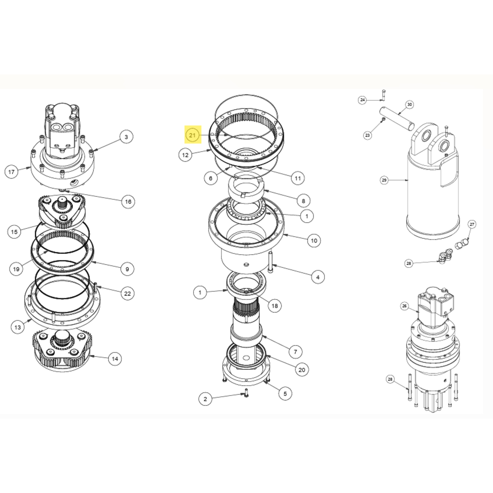 JOINT TORIQUE REDUCTEUR MOTOREDUCTEURS DIGGA PD15/18/22-5