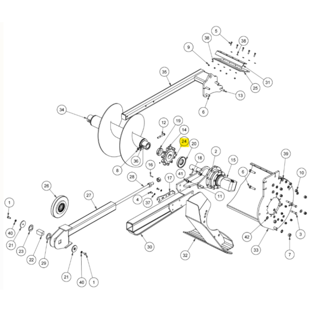 PIGNON D'ENTRAINEMENT CHAINE BIGFOOT XD DIGGA TR000060