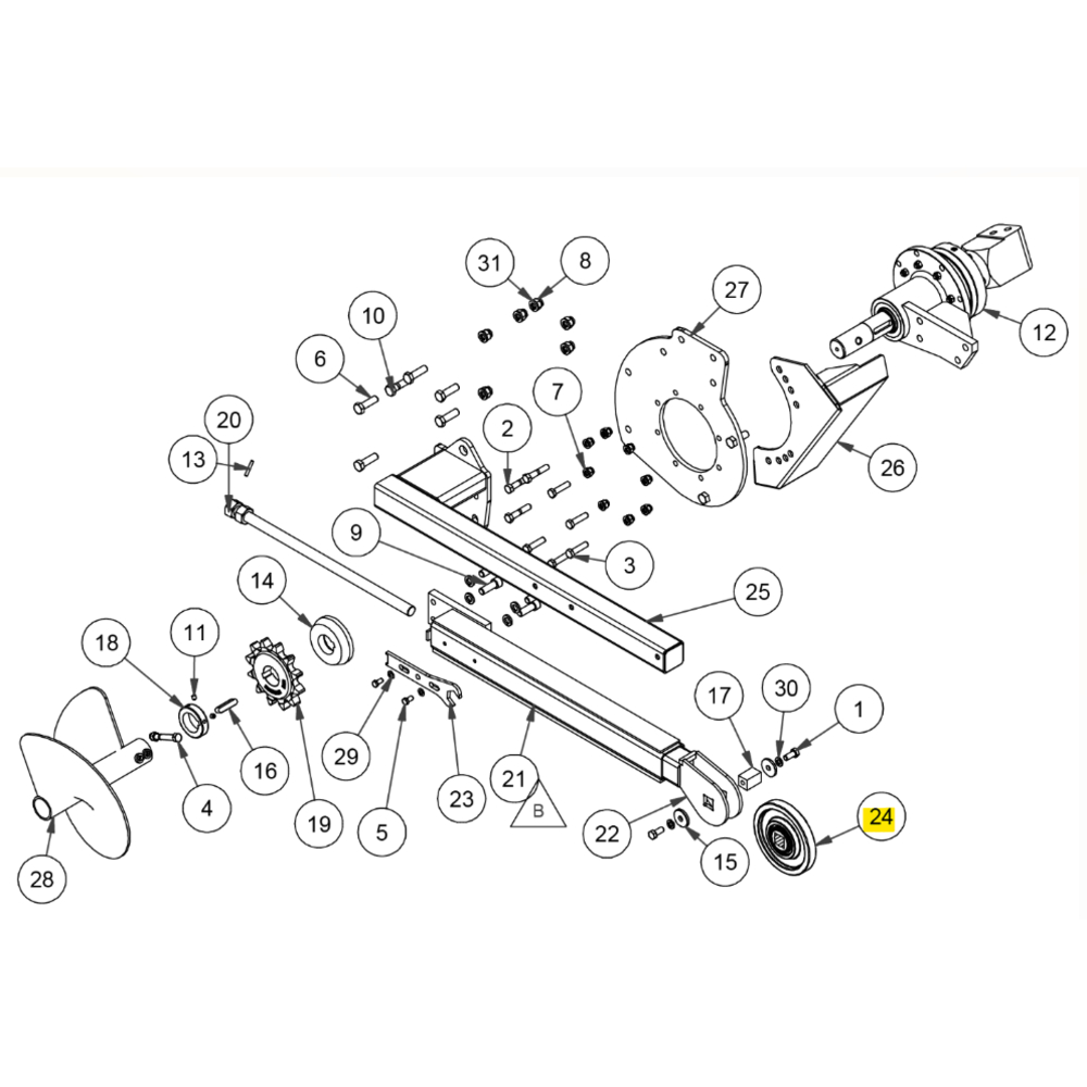 GALET  AVANT TRANCHEUSE DIGGA MINI BIGFOOT TR000870