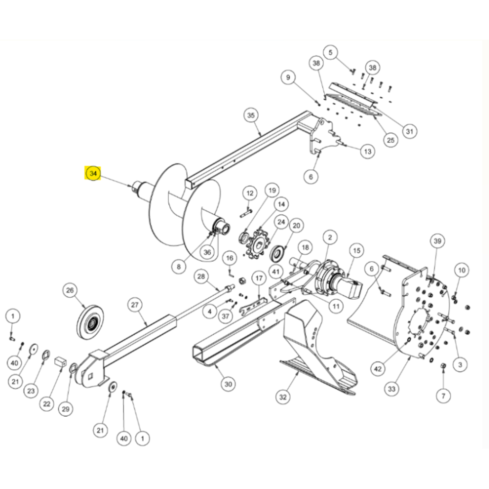 VIS SANS FIN EXTRACTION TERRE BIGFOOT XD900