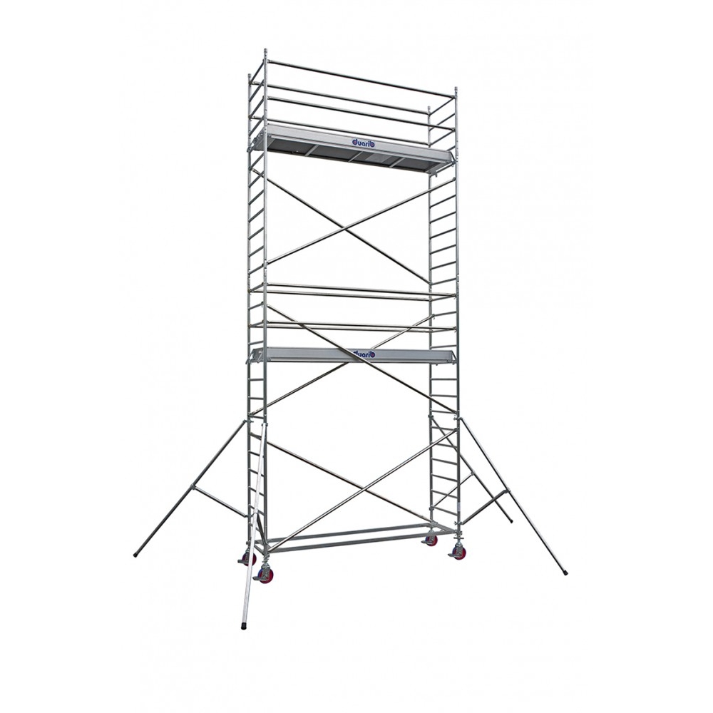 Echafaudage roulant aluminium DUARIB Docker2 85 295 hauteur travail 8,90 m lisses/sous lisses - 7130070