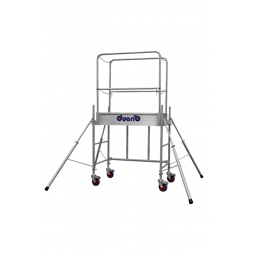 Echafaudage roulant acier Rolly Mini DUARIB hauteur travail 2.90m  - 8010011