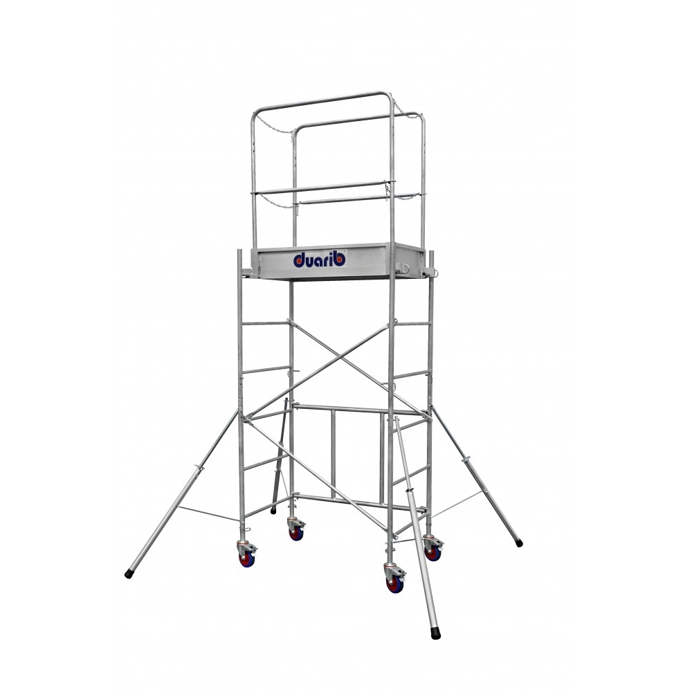 Echafaudage roulant acier Rolly Mini DUARIB hauteur travail 3.80m  - 8010021