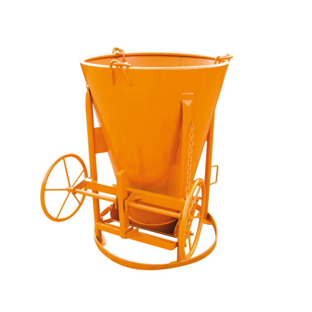 Benne à béton EICHINGER 400 L cylindro-conique à fond ouvrant-Mécanique avec volant-1011V7