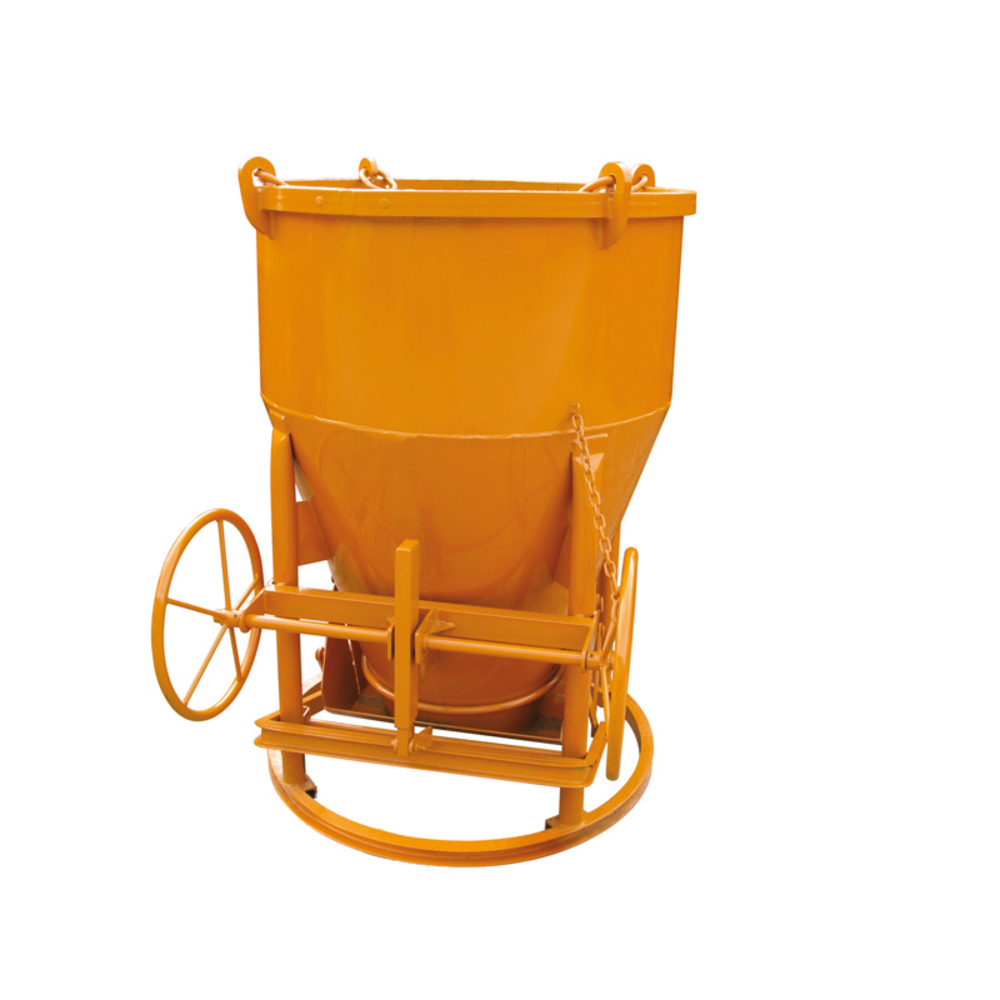 Benne à béton EICHINGER 600 L cylindro-conique à fond ouvrant-Mécanique sans volant-10129