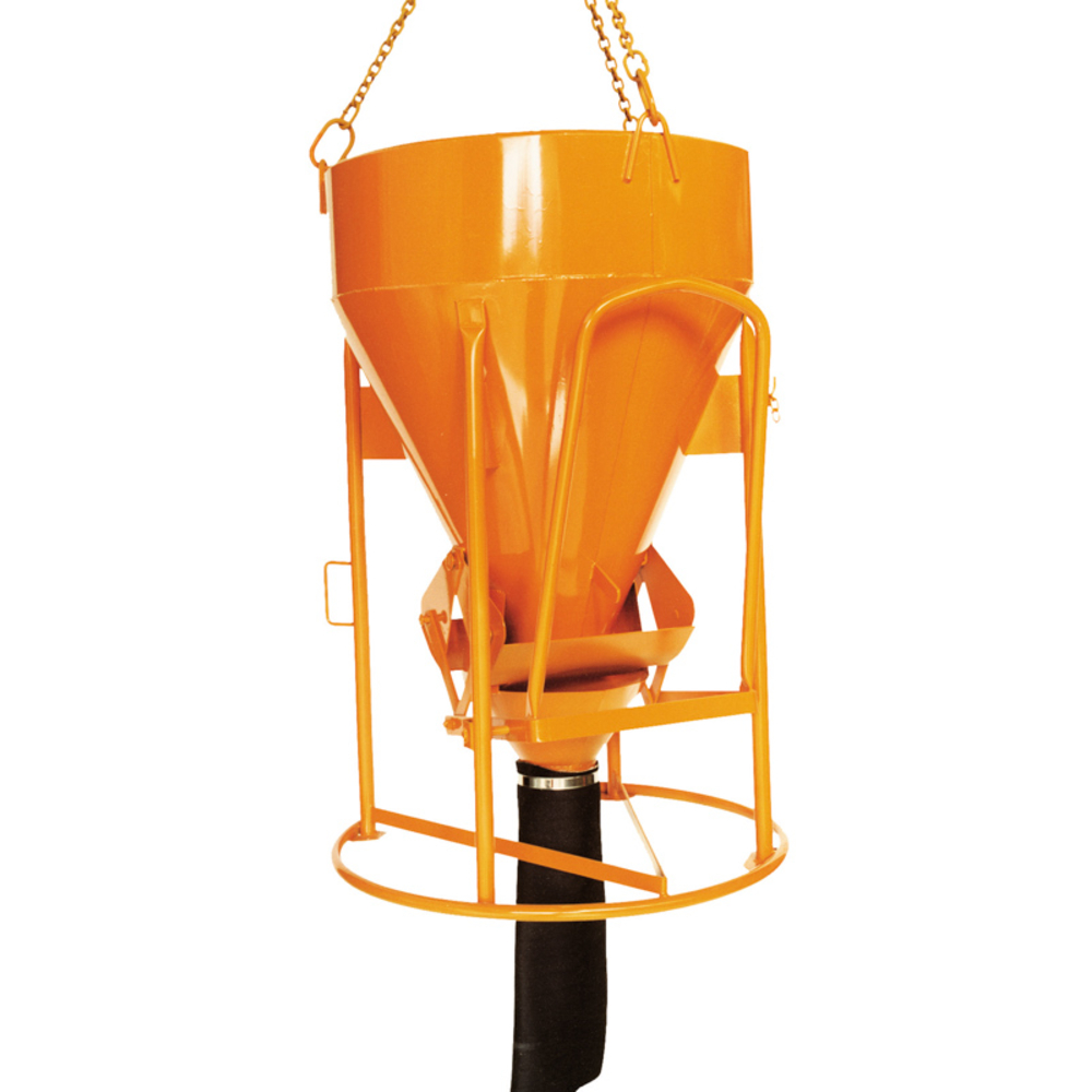 Benne à béton EICHINGER 375 L à tuyau cylindro-conique à entonnoir-Mécanique sans volant-10166