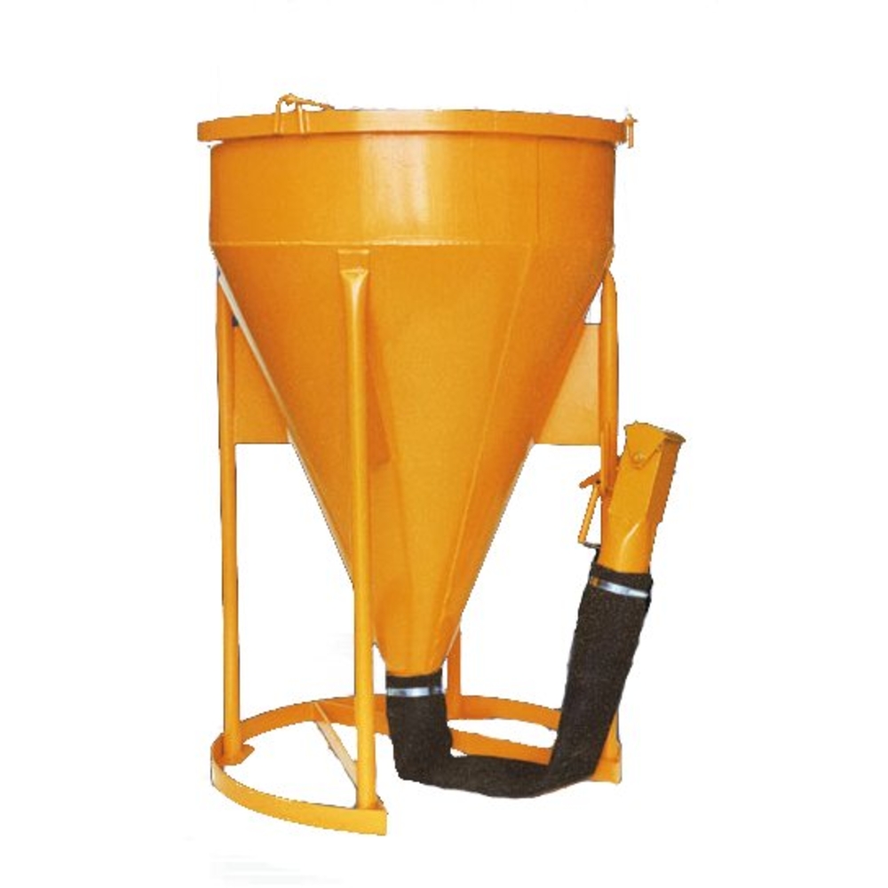 Benne à béton EICHINGER 400 L à tuyau fermeture par vanne -Mécanique sans volant-10177