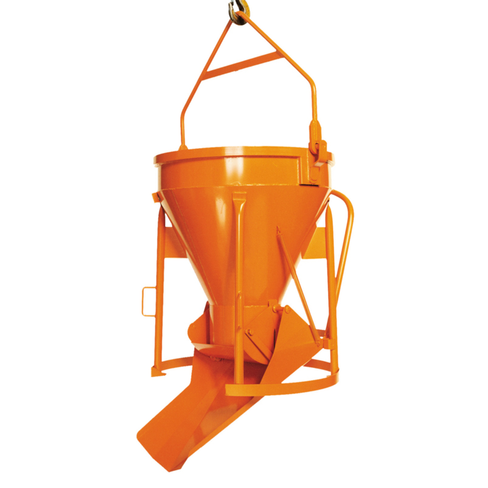 Benne à béton EICHINGER 1000 L à goulotte latérale rabattable-1020-Mécanique avec volant-1020V12
