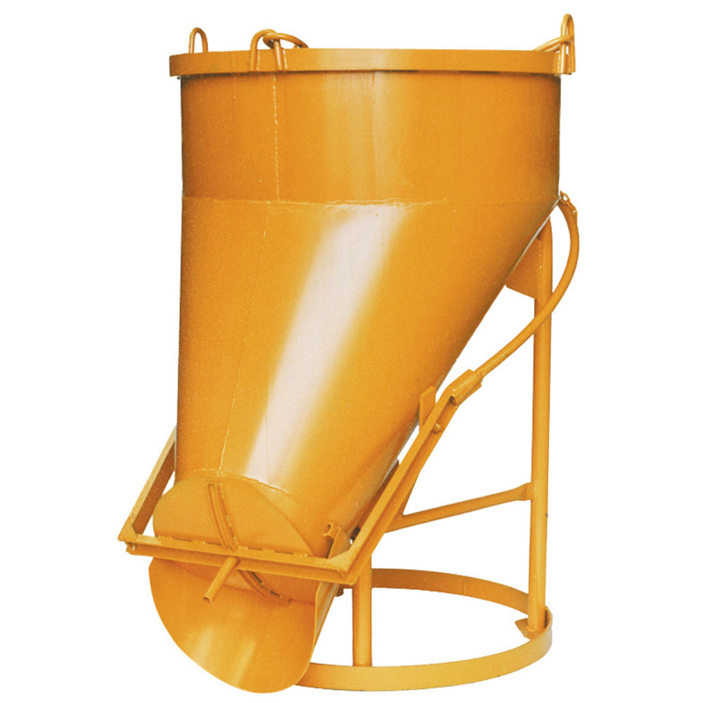 Benne à béton EICHINGER 200 L fond ouvrant à trappe vidage latéral-Mécanique avec volant-1021V2