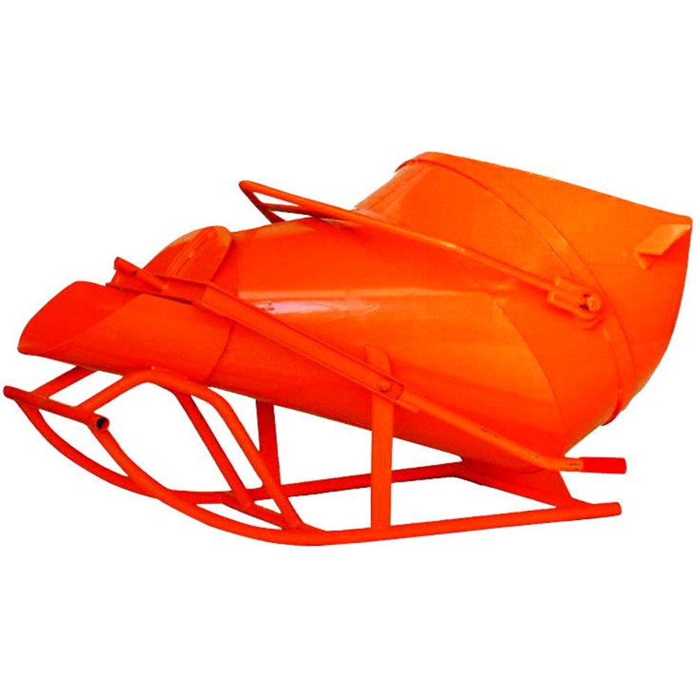 Benne à béton EICHINGER 3000 L couchée à fond ouvrant à vidage latéral-Mécanique avec volant-102518V