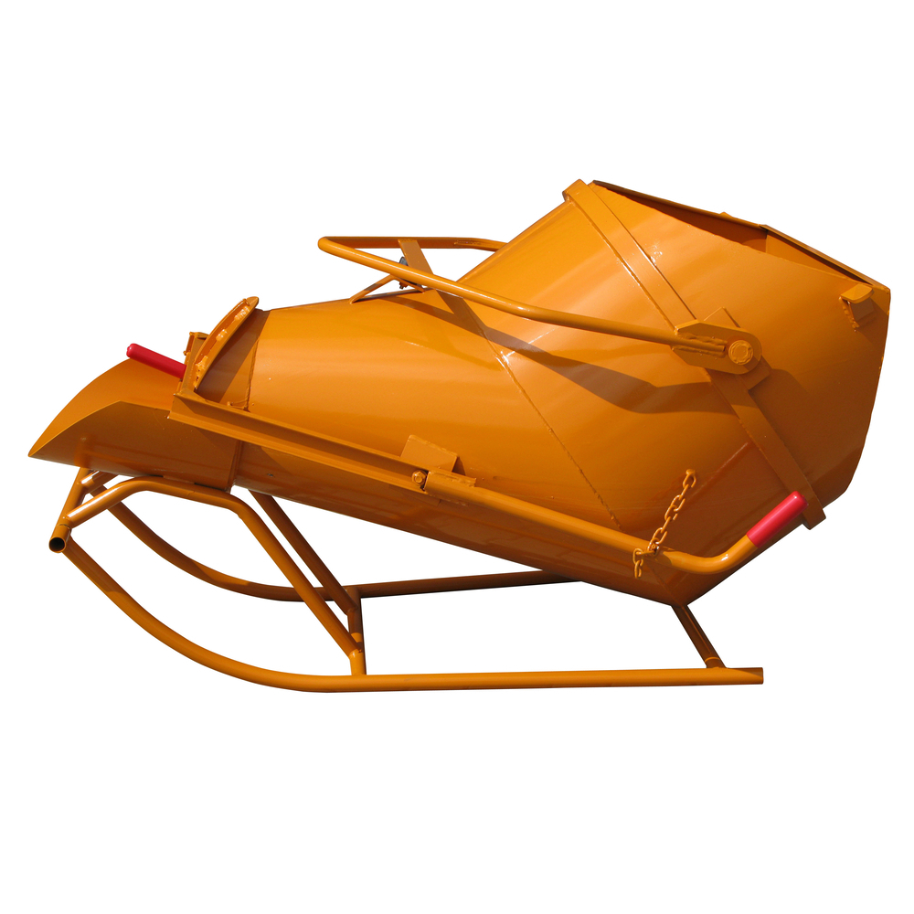 Benne à béton EICHINGER 375 L couchée à fond ouvrant à vidage latéral-Mécanique avec volant-1025V6