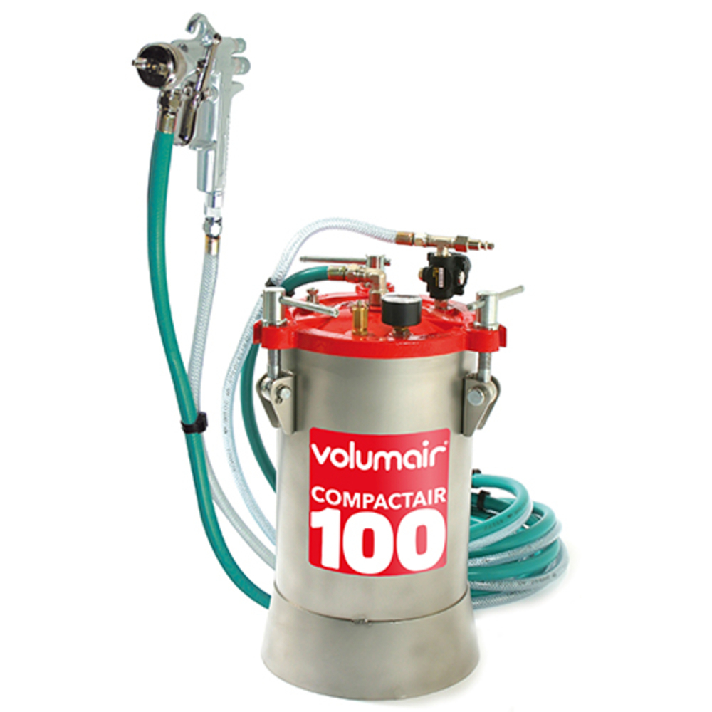 Cuve COMPACTAIR 100 avec tuyau 5 mètres et pistolet peinture - EUROMAIR - 1012350