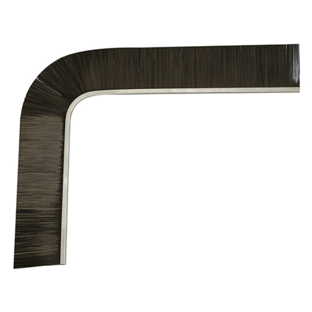 Brosse strip 8 Z PP UV 0.50 noir lisse Longueur 3000 mm - CP 60 - EUROMAIR - 13291