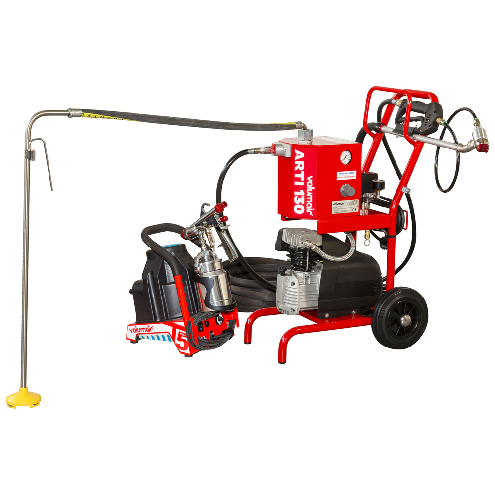 Chariot ARTI 130-2 avec Turbo Mini T5 + pistolet long et HV230 EUROMAIR - 40035