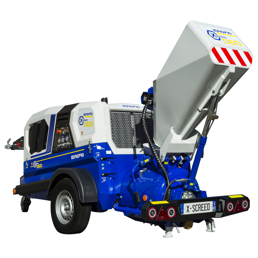 Machine à chape sèche X-SCREED D60 - stage V 42kW - EUROMAIR - 40100