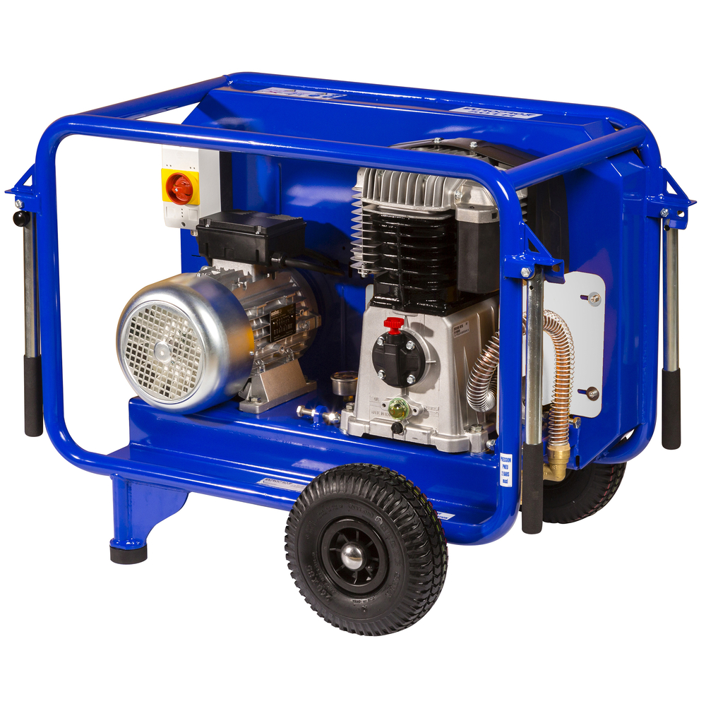 Compresseur pour machine à projeter 49 m3/h 10 bar 7,5CV EUROPRO 50 TR 6 EUROMAIR Triphasé - 90469