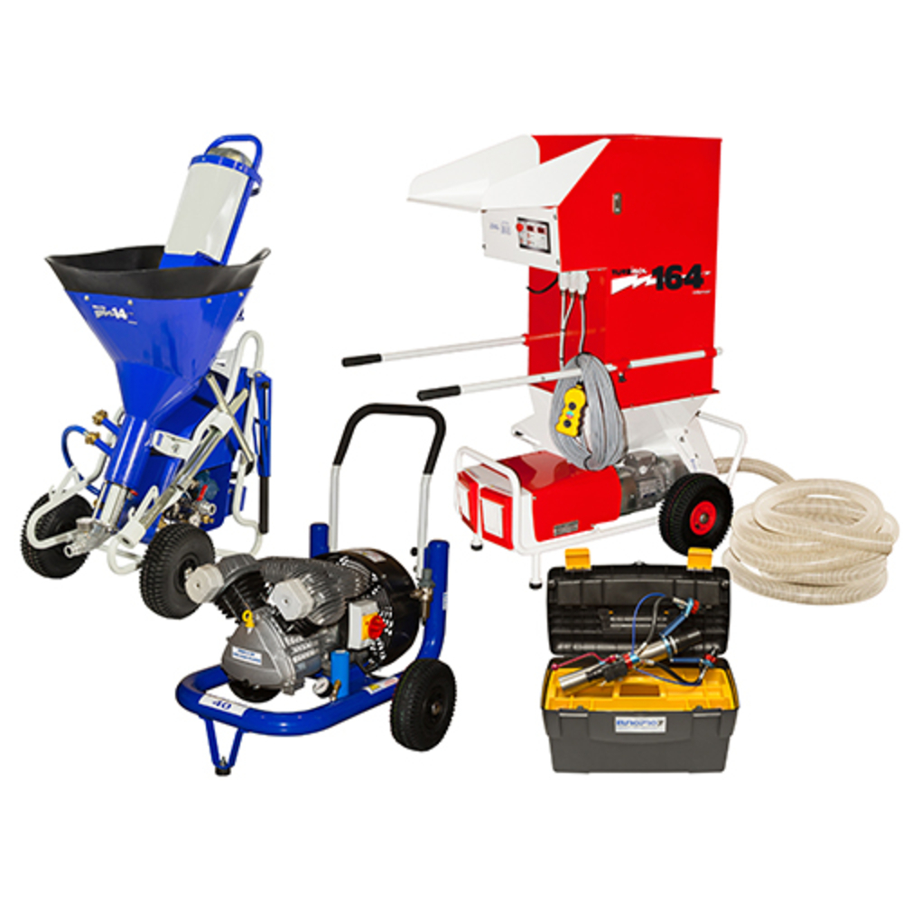 Ensemble à projeter le chanvre MIXPRO 14-164-E40 & lance ø 63 - EUROMAIR - EC3050