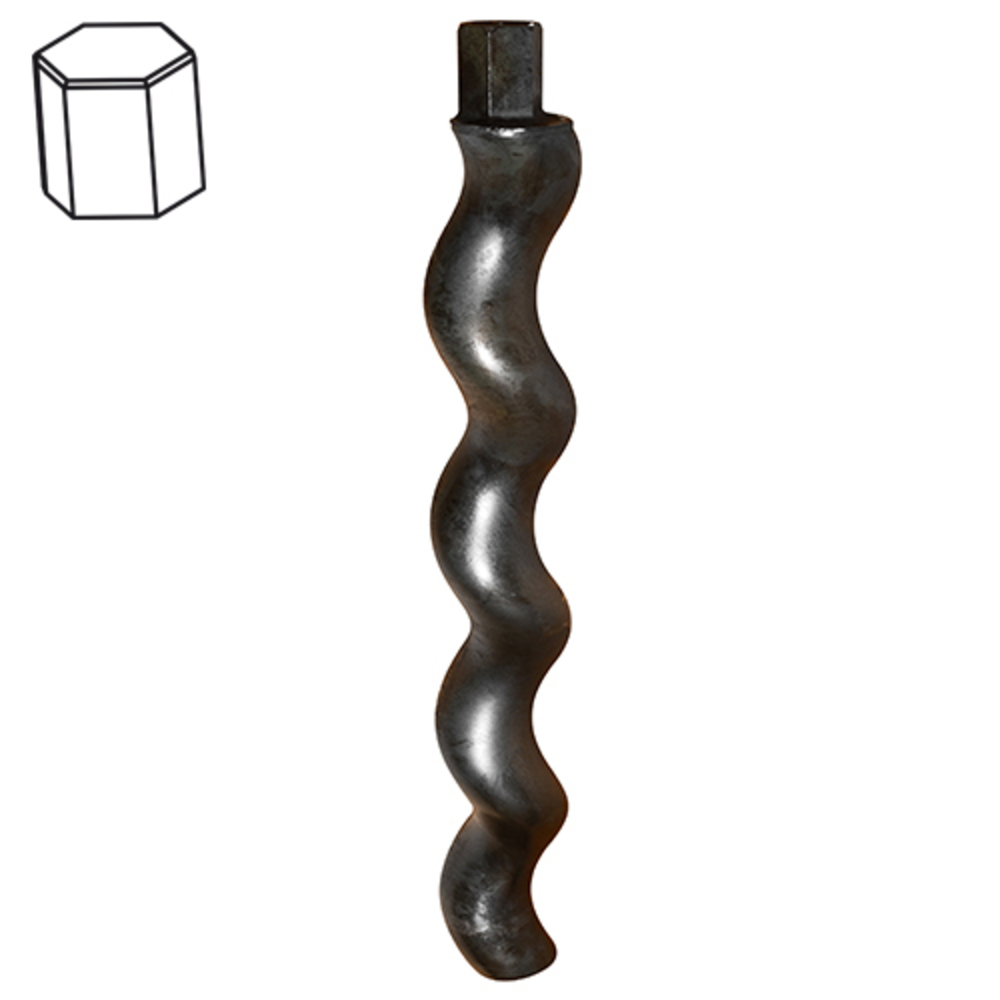 Rotor pompe MIXER 2L8 tête hexagonale 51,5 x 59 - EUROMAIR - MI7009500100