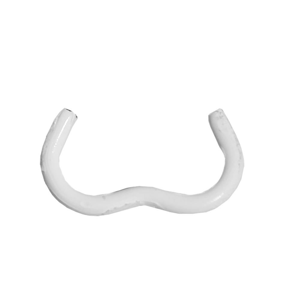 AGRAFE OMEGA 20 - Galva plastifié blanc x 200 pcs - EDMA - 42900