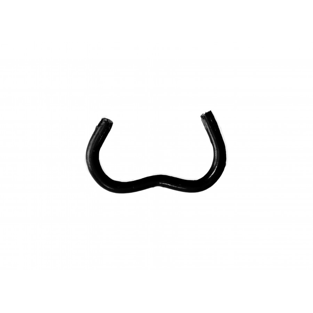 AGRAFE OMEGA 20 - Galva plastifié noir x 1000 pcs - EDMA - 47201