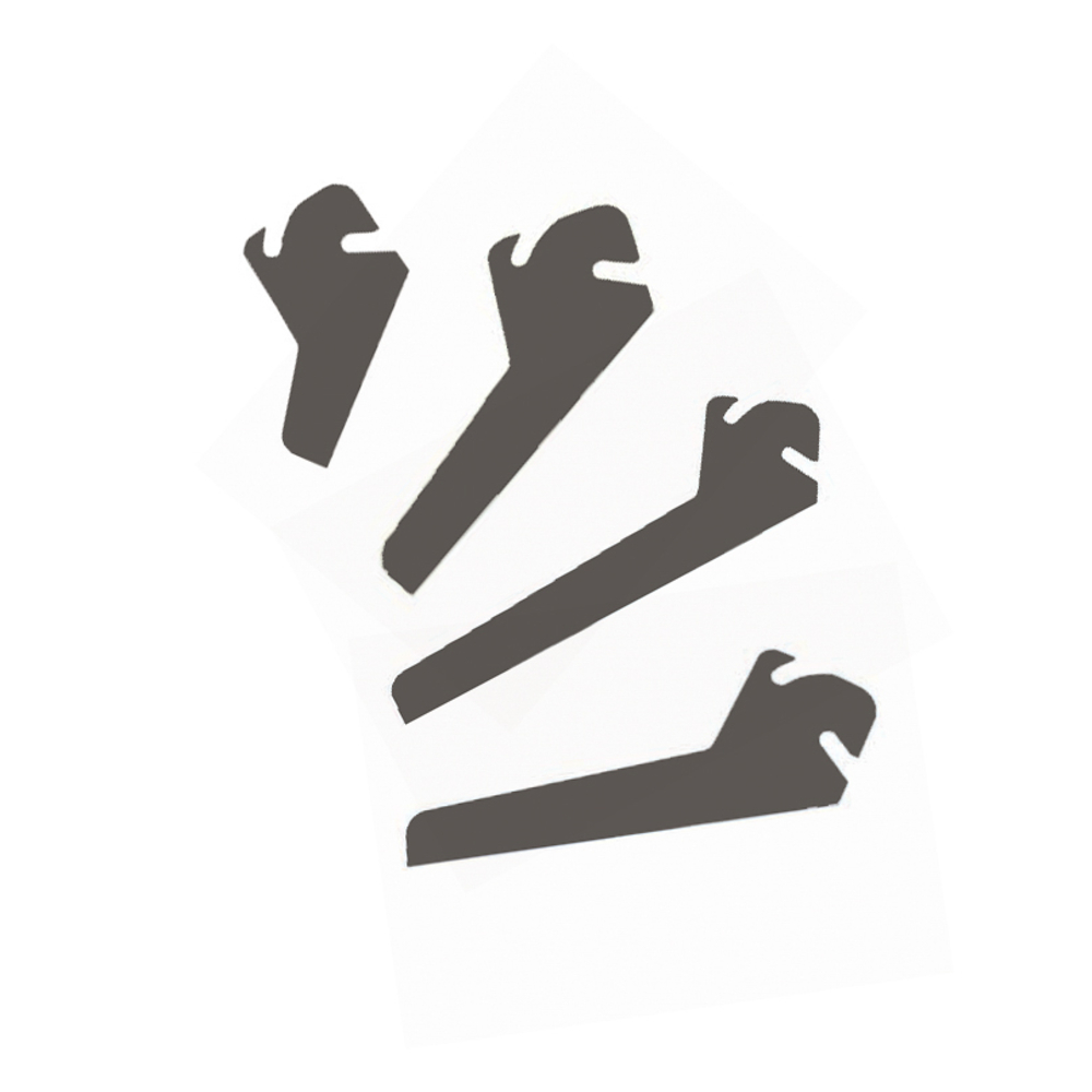 KIT 4 LAMES 40, 60, 80, 100 MM POUR CANALCUT - EDMA - 68155