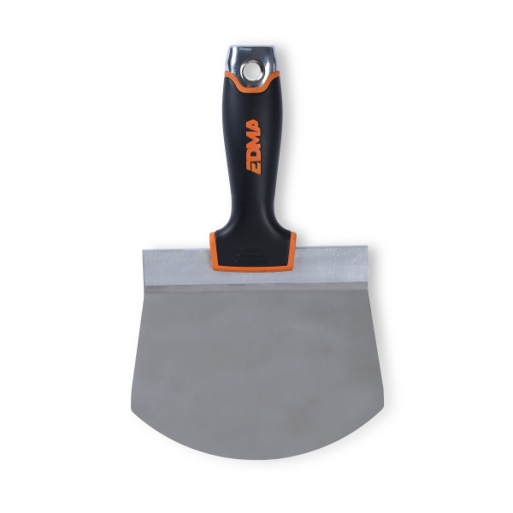 Couteau vide seau d'enduit EDMA, lame inox courbée 16,5 cm - 276755 - EDMA - 276755