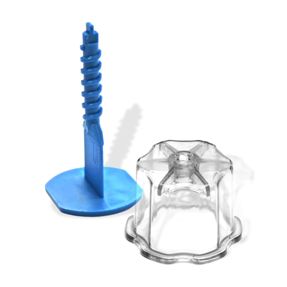 EDMALEVEL SCREW SYSTÈME AUTO NIVELANT - Kit de départ 1 mm - 100 croisillons linéaires + 50 têtes de serrage - EDMA - 282055