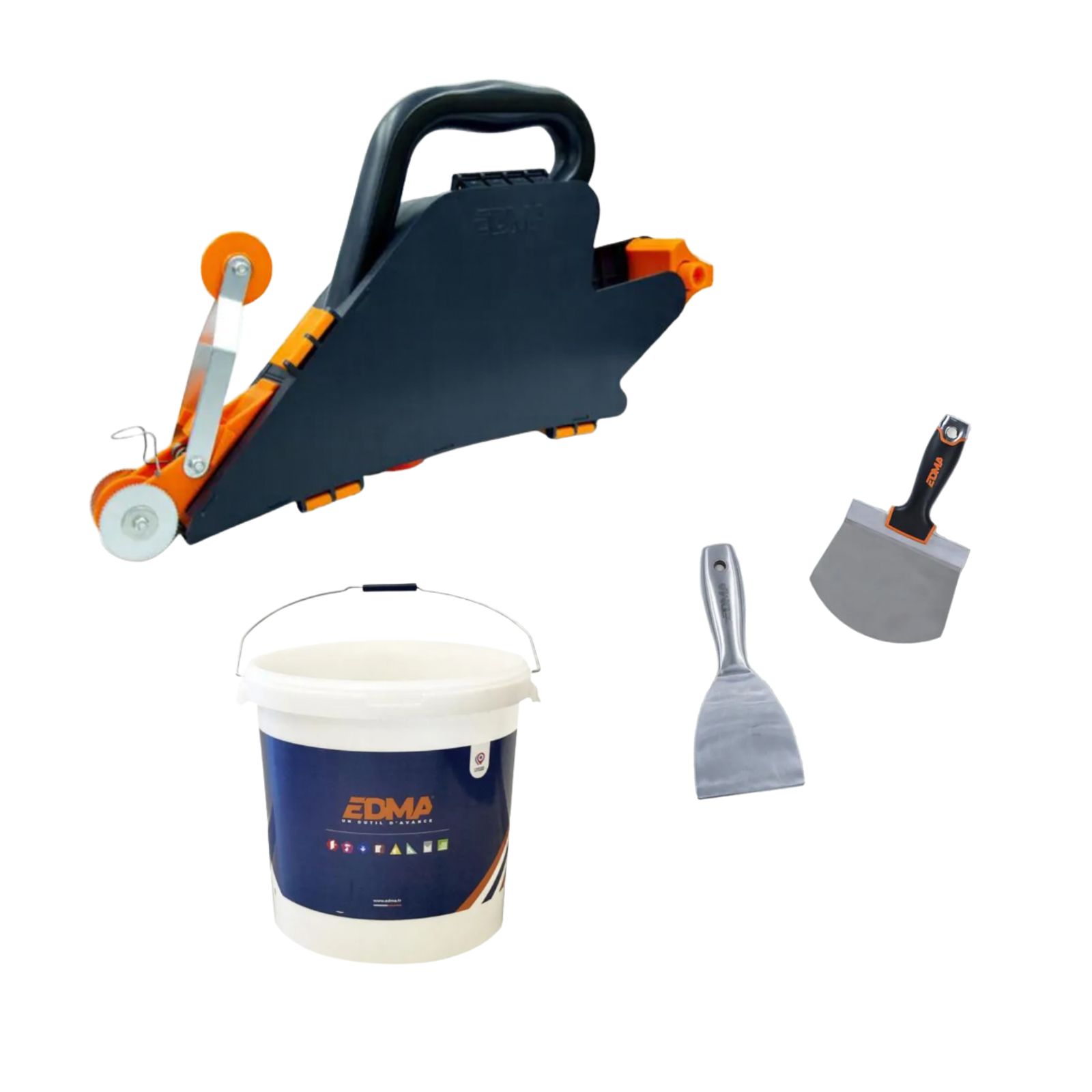 Pack jointage EDMA Applicateur de bandes EDMAPLIC + couteau + seau 610198