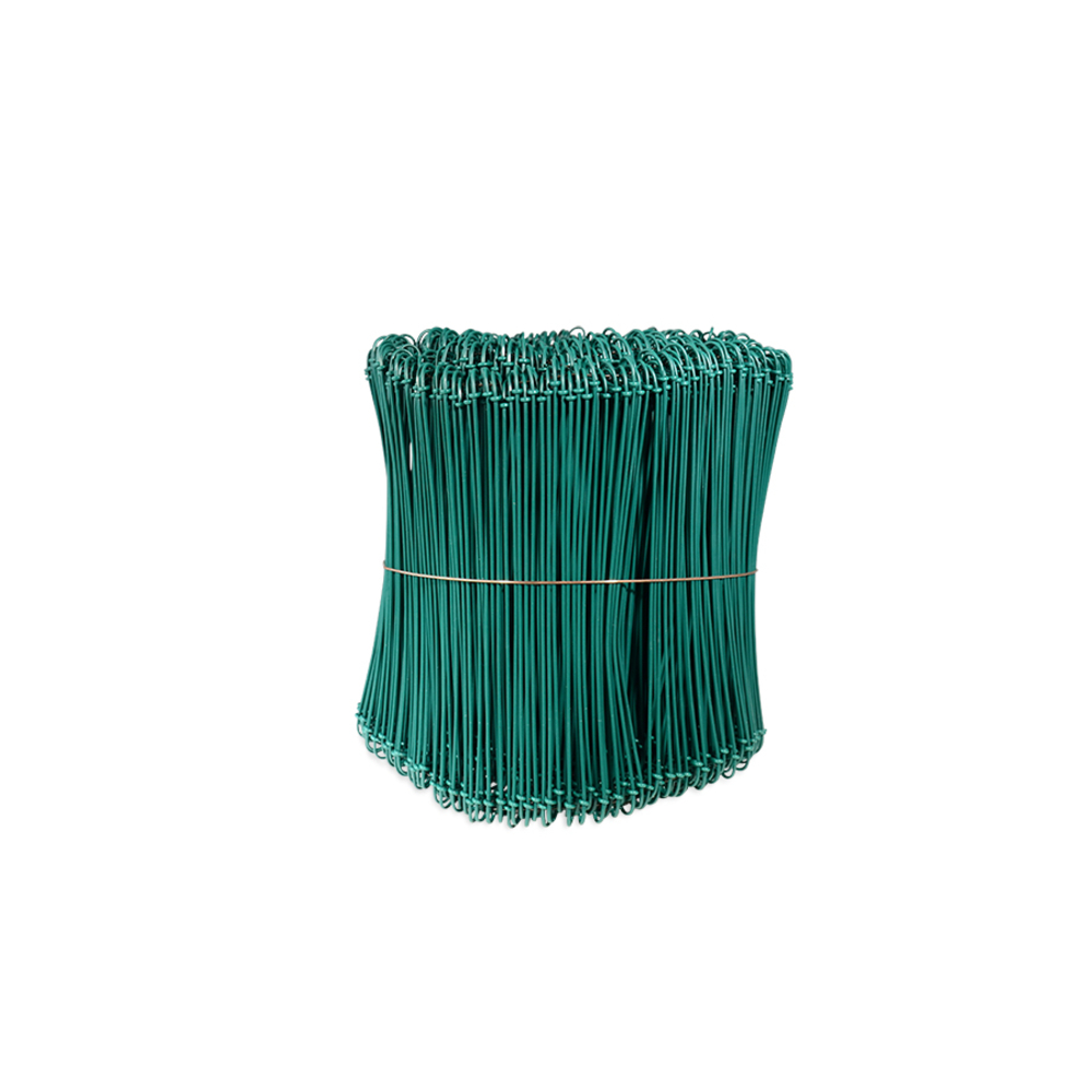 LIEN À BOUCLES PLASTIFIÉ VERT - diam 1,4 mm x 200 mm x 1000 pcs - EDMA - 960491