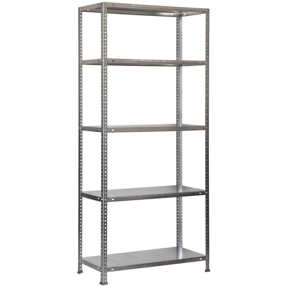 Rayonnage métallique léger à vis 2000x1000x300 - 5 niveaux Galvanisé - SIMON RACK - 8425437040962