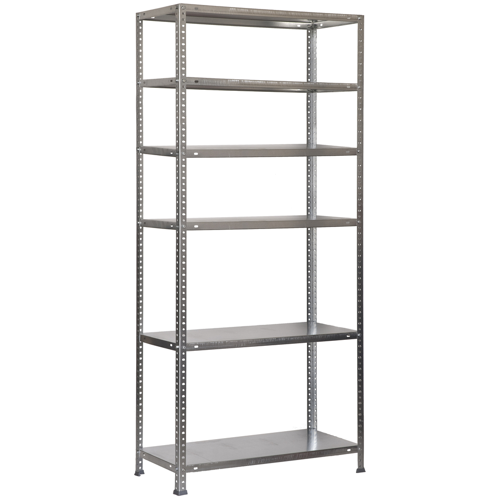 Rayonnage métallique léger à vis 2000x900x400 - 6 niveaux Galvanisé - SIMON RACK - 8425437046186