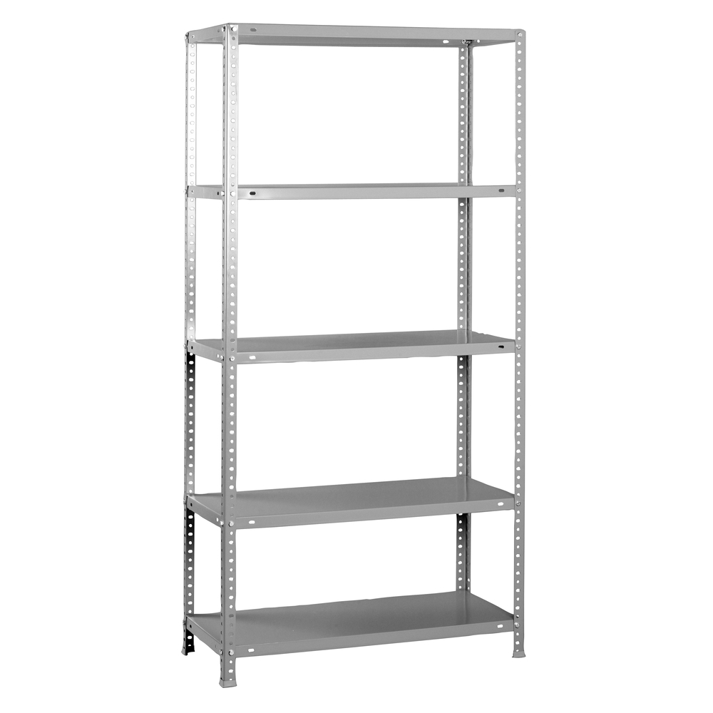 Rayonnage métallique léger à vis 1800x900x500 - 5 niveaux Gris - SIMON RACK - 8425437047787