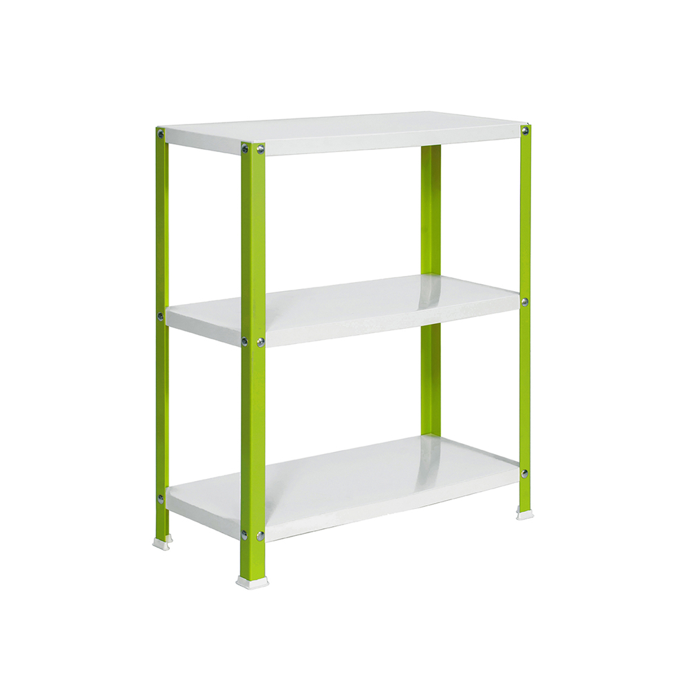 Rayonnage intérieur 900x800x300 - 3 niveaux Vert/Blanc - SIMON RACK - 8425437061806