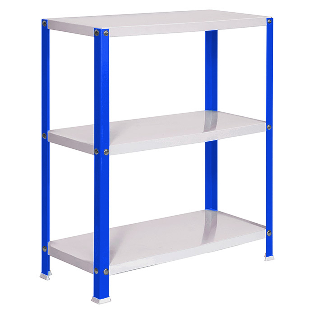 Rayonnage intérieur 900x800x300 - 3 niveaux Bleu/Blanc - SIMON RACK - 8425437061813