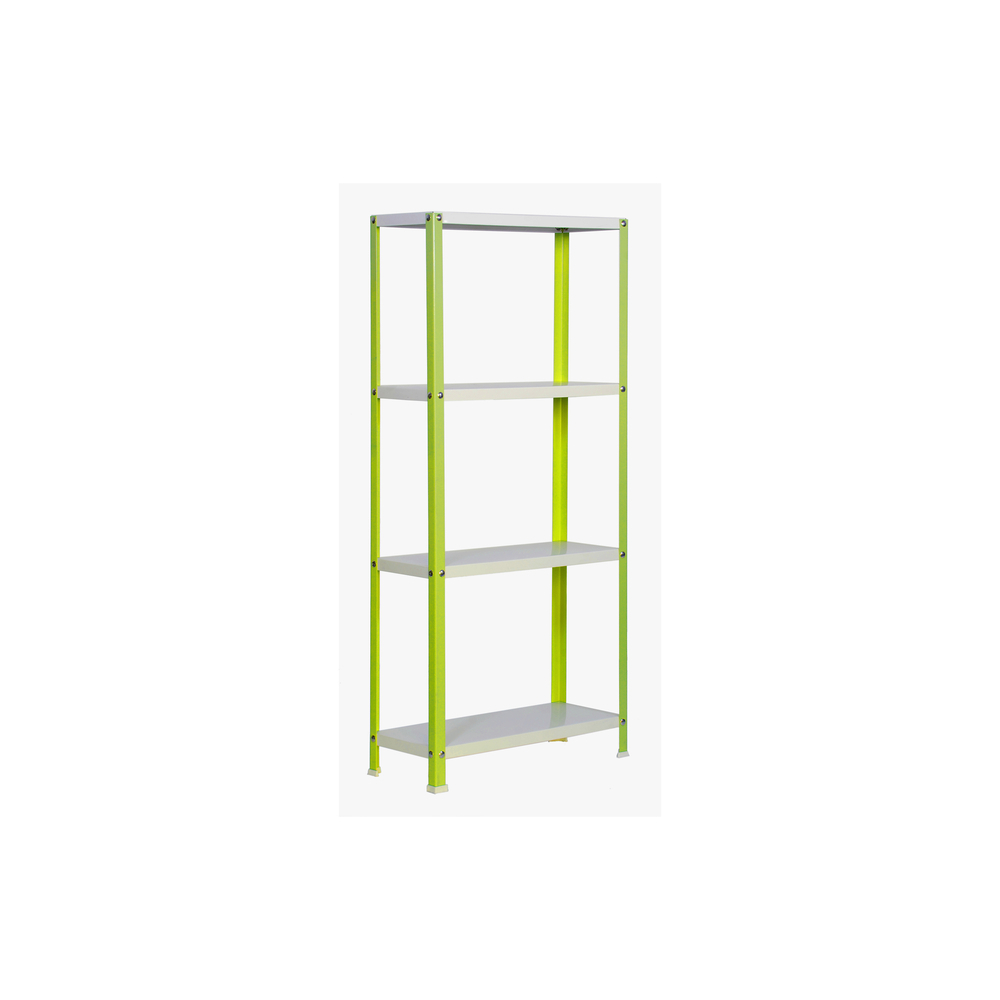 Rayonnage intérieur 1600x800x300 - 4 niveaux Vert/Blanc - SIMON RACK - 8425437061882