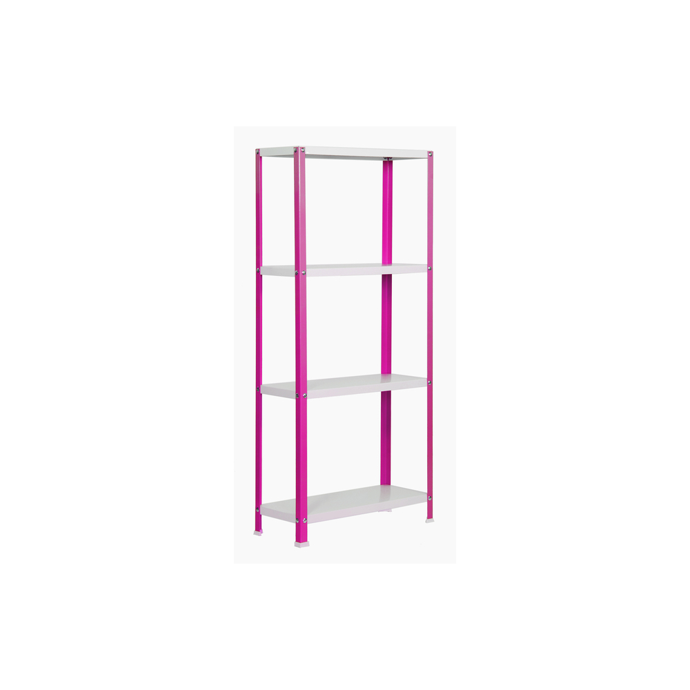 Rayonnage intérieur 1600x800x400 - 4 niveaux Rose/Blanc - SIMON RACK - 8425437061905
