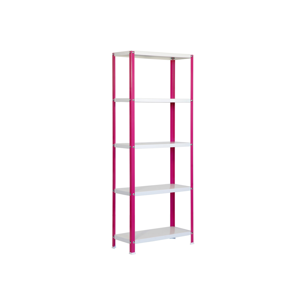 Rayonnage intérieur 1800x1000x300 - 5 niveaux Rose/Blanc - SIMON RACK - 8425437062186