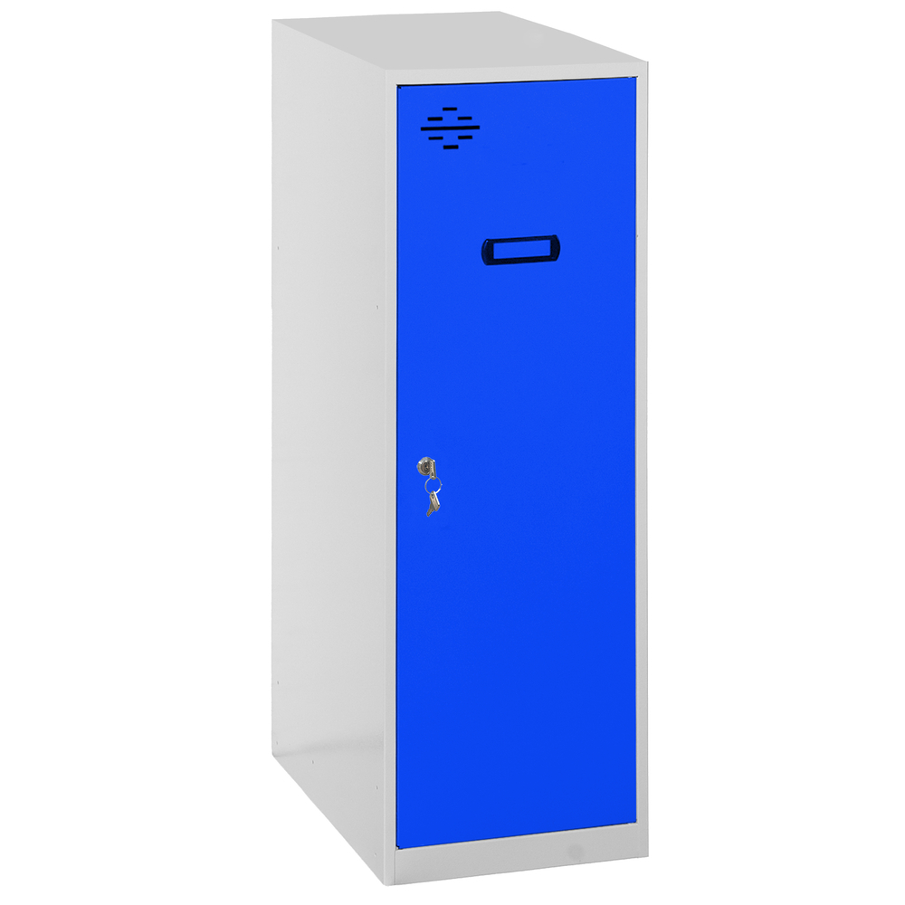 Vestiaire métallique monté 915x300x500 - Gris/Bleu - SIMON RACK - 8425437064982